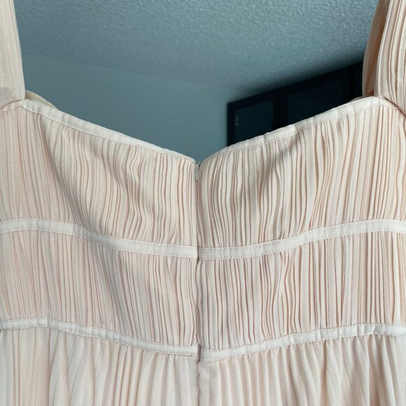 Boutique 1861 Pink Chiffon Off-Shoulder Dress – Size XL, NWT - Picture 4 of 14